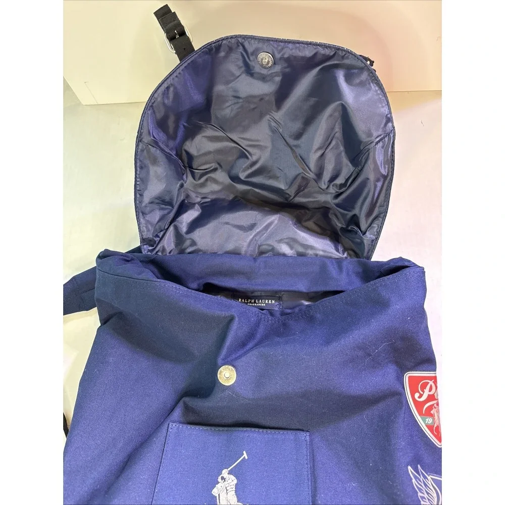 NEW POLO RALPH LAUREN Fragrances Navy Backpack Travel Hiking Gym Weekender Bag